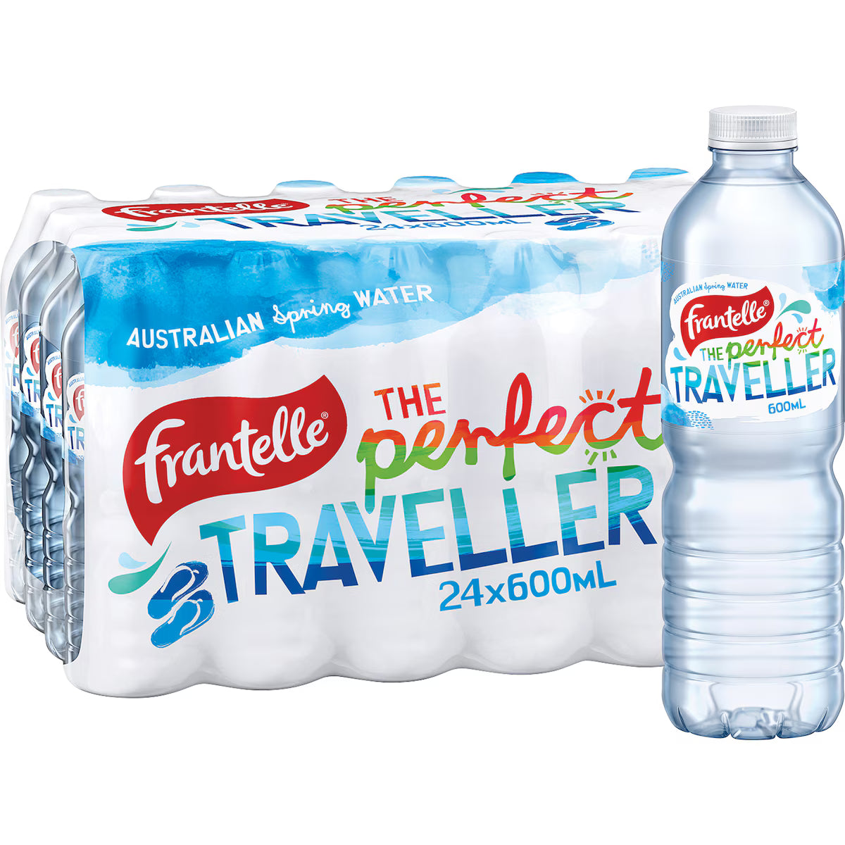 Frantelle Australian Still Spring Water Bottles Multipack 600mL x 24 pack