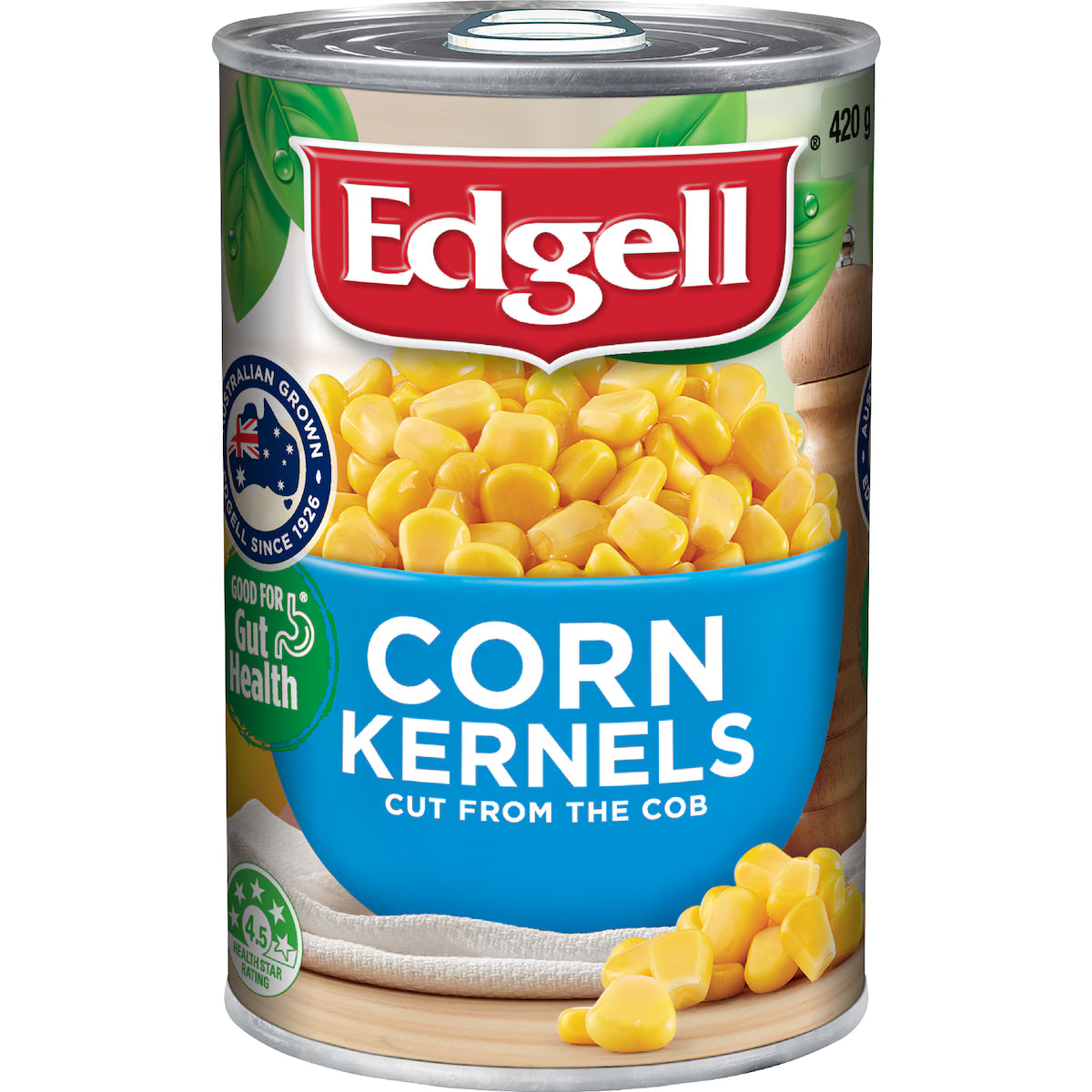 Edgell Australian Grown Sweet Corn Kernels Cut From the Cob 420g