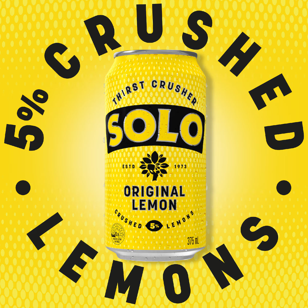 Solo Original Lemon Soft Drink Cans Multipack 375mL x 30 pack