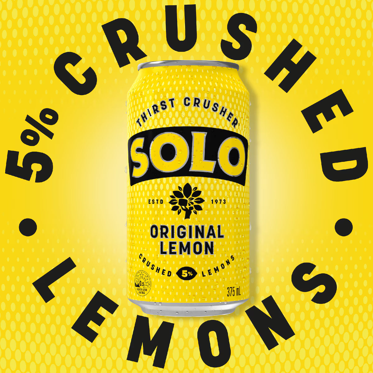 Solo Original Lemon Soft Drink Cans Multipack 375mL x 30 pack