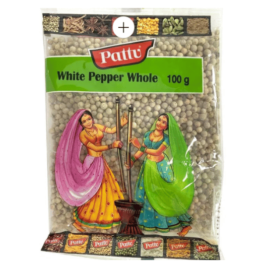 Pattu White Pepper Whole 100g