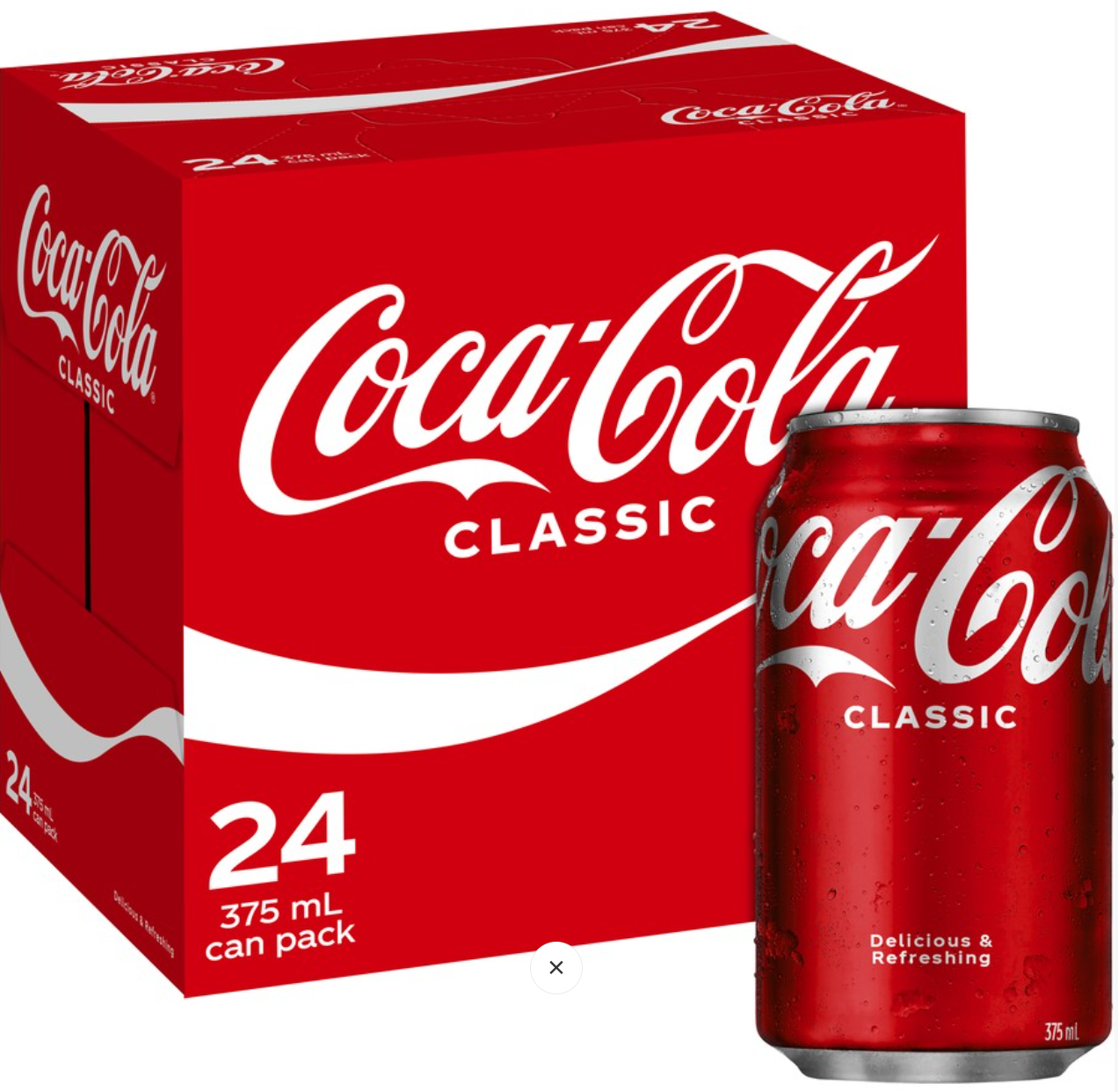 Coca-Cola Drink Cans 375mL 24 Pack